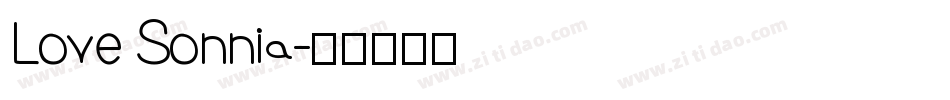 Love Sonnia字体转换